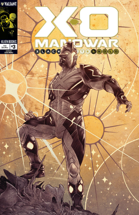 X-O Manowar: Black, White & Gold #3 Cover A (Merli) (PRE-ORDER: 12/23/2026)
