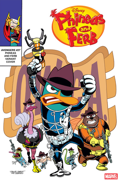 AVENGERS #27 JACOB CHABOT PHINEAS AND FERB VARIANT  (PRE-ORDER: 06/18/2025)