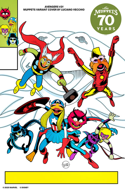 AVENGERS #31 LUCIANO VECCHIO MUPPETS VARIANT (PRE-ORDER: 10/08/2025)