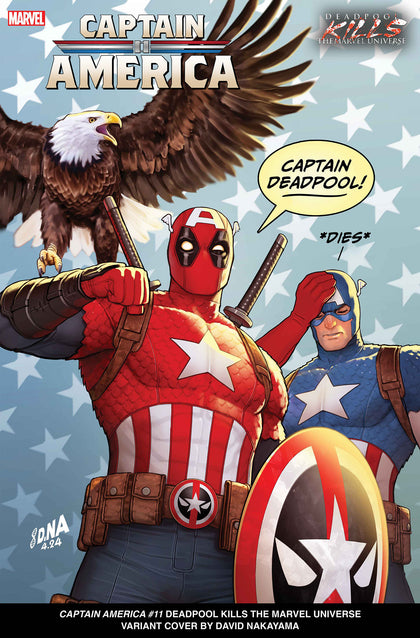 Captain America #11 David Nakayama Deadpool Kills The Marvel Universe Variant