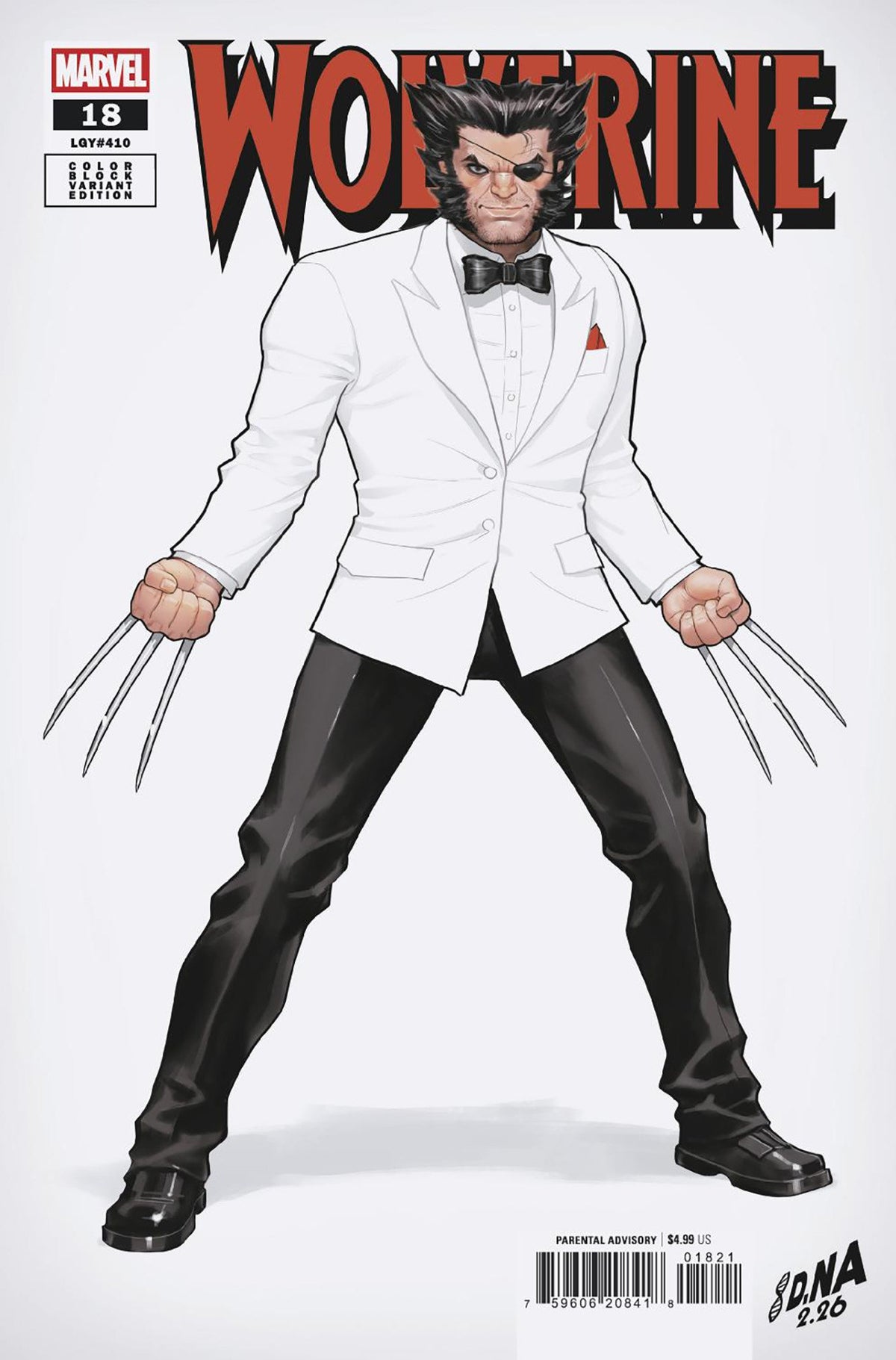 WOLVERINE #18 DAVID NAKAYAMA COLOR BLOCK WHITE VARIANT