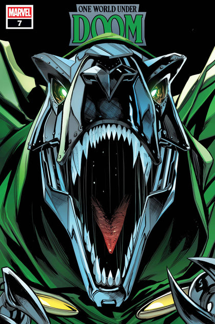 ONE WORLD UNDER DOOM #7 GEOFF SHAW DOOMASAUR VARIANT (PRE-ORDER: 09/10/2025)