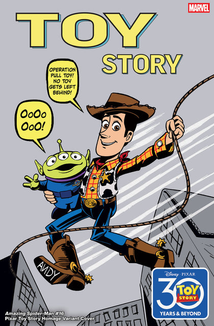 AMAZING SPIDER-MAN #16 MARCO FORCELLONI PIXAR TOY STORY HOMAGE VARIANT (PRE-ORDER: 11/19/2025)