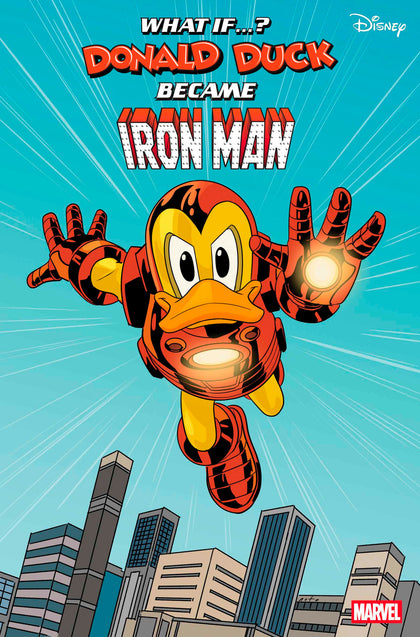 MARVEL & DISNEY: WHAT IF...? DONALD DUCK BECAME IRON MAN #1 PHIL NOTO GOOFY IRON MAN VARIANT (PRE-ORDER: 05/28/2025)