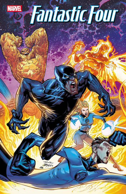 FANTASTIC FOUR #8 NETHO DIAZ BLACK PANTHER VARIANT (PRE-ORDER: 02/18/2026)
