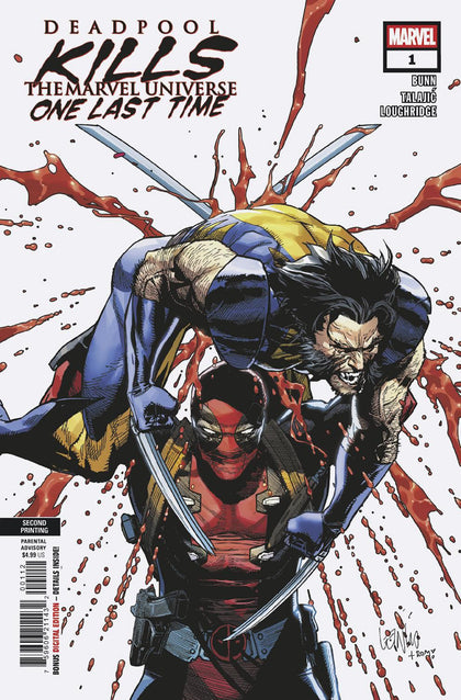 DEADPOOL KILLS THE MARVEL UNIVERSE ONE LAST TIME #1 LEINIL YU 2ND PRINTING VARIANT (PRE-ORDER: 05/14/2025)