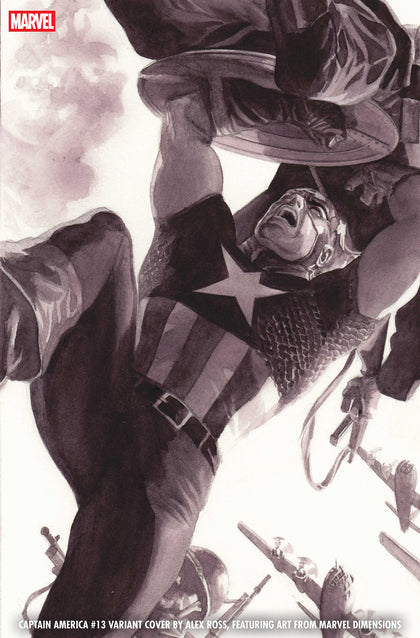 CAPTAIN AMERICA #13 ALEX ROSS MARVEL DIMENSIONS VARIANT  (PRE-ORDER: 07/15/2026)