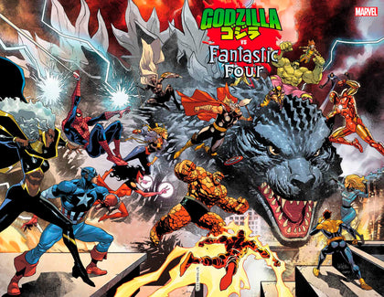 GODZILLA VS. FANTASTIC FOUR #1 LEINIL YU WRAPAROUND VARIANT (PRE-ORDER: 03/19/2025)