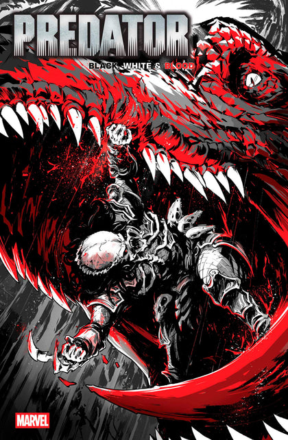PREDATOR: BLACK, WHITE & BLOOD #1 PAOLO VILLANELLI VARIANT (PRE-ORDER: 07/02/2025)