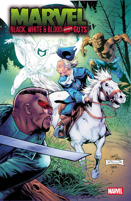 MARVEL: BLACK, WHITE & BLOOD AND GUTS #1 GREG LAND 250TH HOMAGE VARIANT (PRE-ORDER: 10/08/2025)