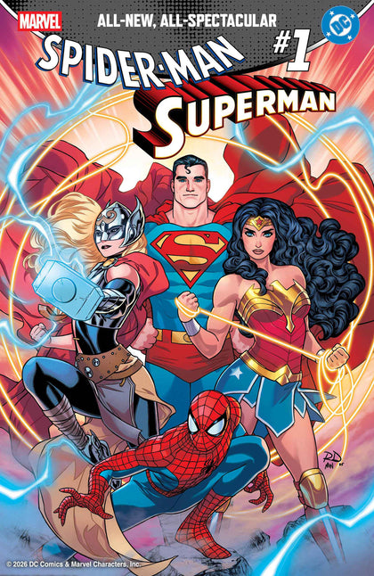 MARVEL/DC: SPIDER-MAN/SUPERMAN #1 RUSSELL DAUTERMAN VARIANT (PRE-ORDER: 04/15/2026)