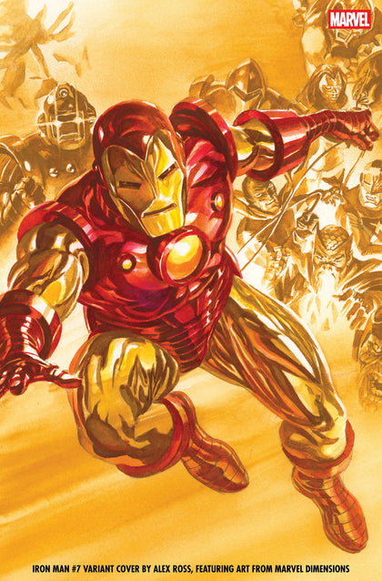 IRON MAN #7 ALEX ROSS MARVEL DIMENSIONS VARIANT (PRE-ORDER: 07/01/2026)