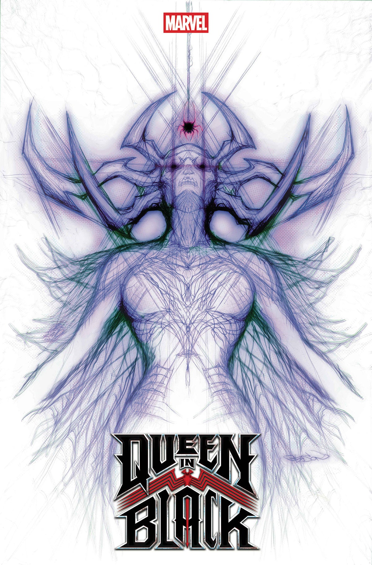 QUEEN IN BLACK #1 PATRICK GLEASON HELA WHITE WEB-HEAD VARIANT [QIB]