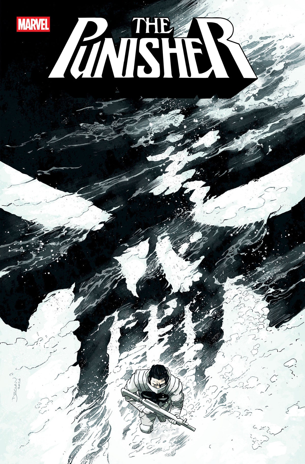 PUNISHER #12 COVER B DECLAN SHALVEY VARIANT (PRE-ORDER: 12/23/2026)
