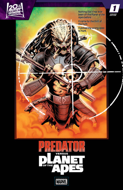 PREDATOR VS. THE PLANET OF THE APES #1 CHRIS CAMPANA MOVIE POSTER HOMAGE VARIANT (PRE-ORDER: 07/29/2026)