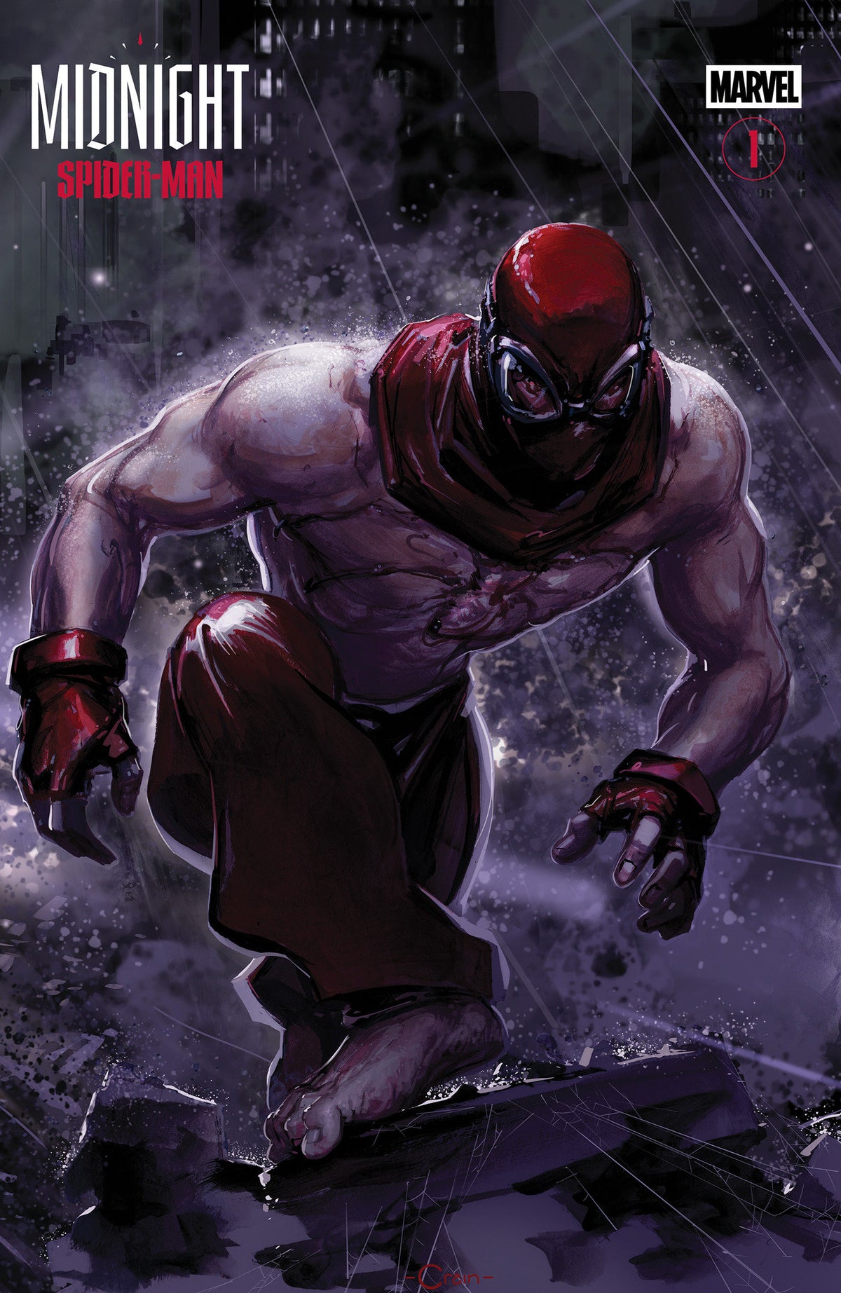 Midnight Spider-man #1 Cover F Clayton Crain 3-part Connecting Variant