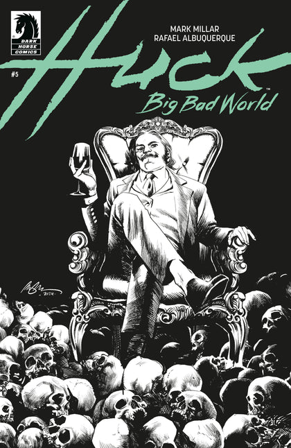 Huck: Big Bad World #5 (CVR B) (B&W) (Rafael Albuquerque) (PRE-ORDER: 10/01/2025)