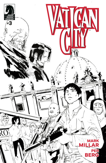 Vatican City #3 (CVR B) (B&W) (Per Berg) (PRE-ORDER: 06/18/2025)