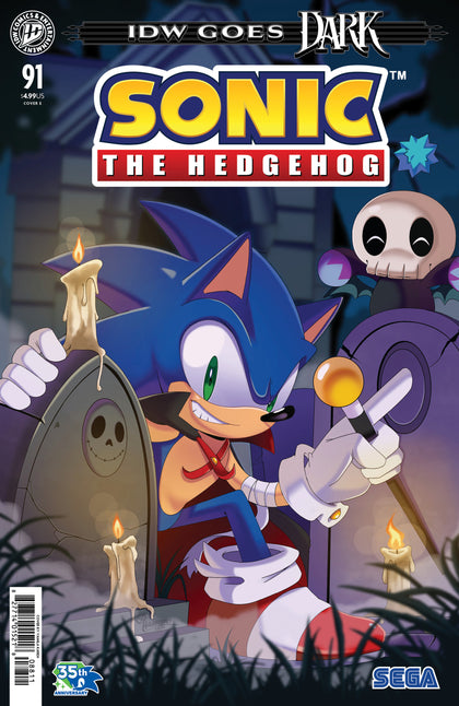 Sonic the Hedgehog #91 Variant E (Kareh IDW Goes Dark Variant) (PRE-ORDER: 10/28/2026)