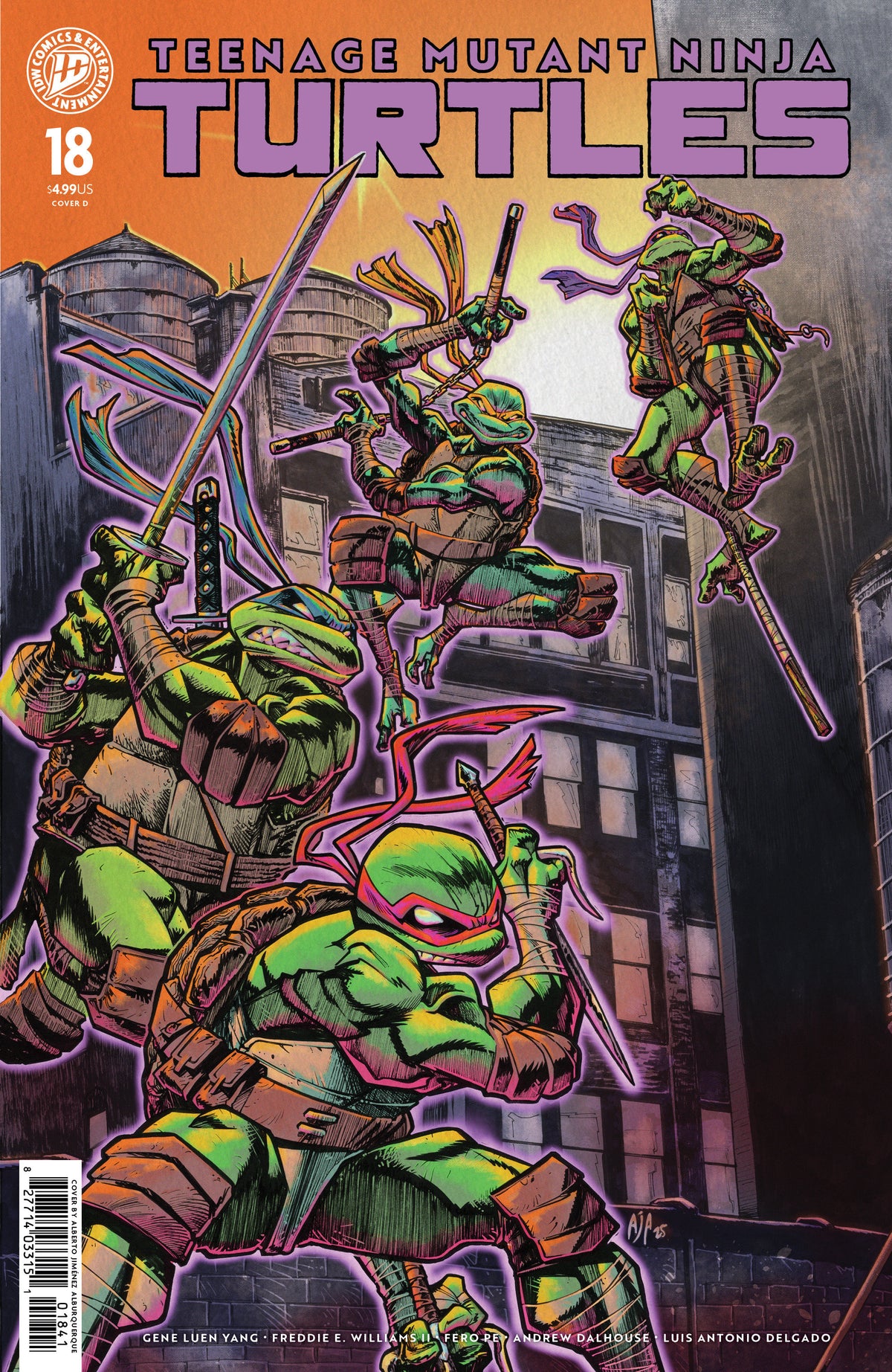 Teenage Mutant Ninja Turtles #18 Variant D (Jiménez Alburquerque)