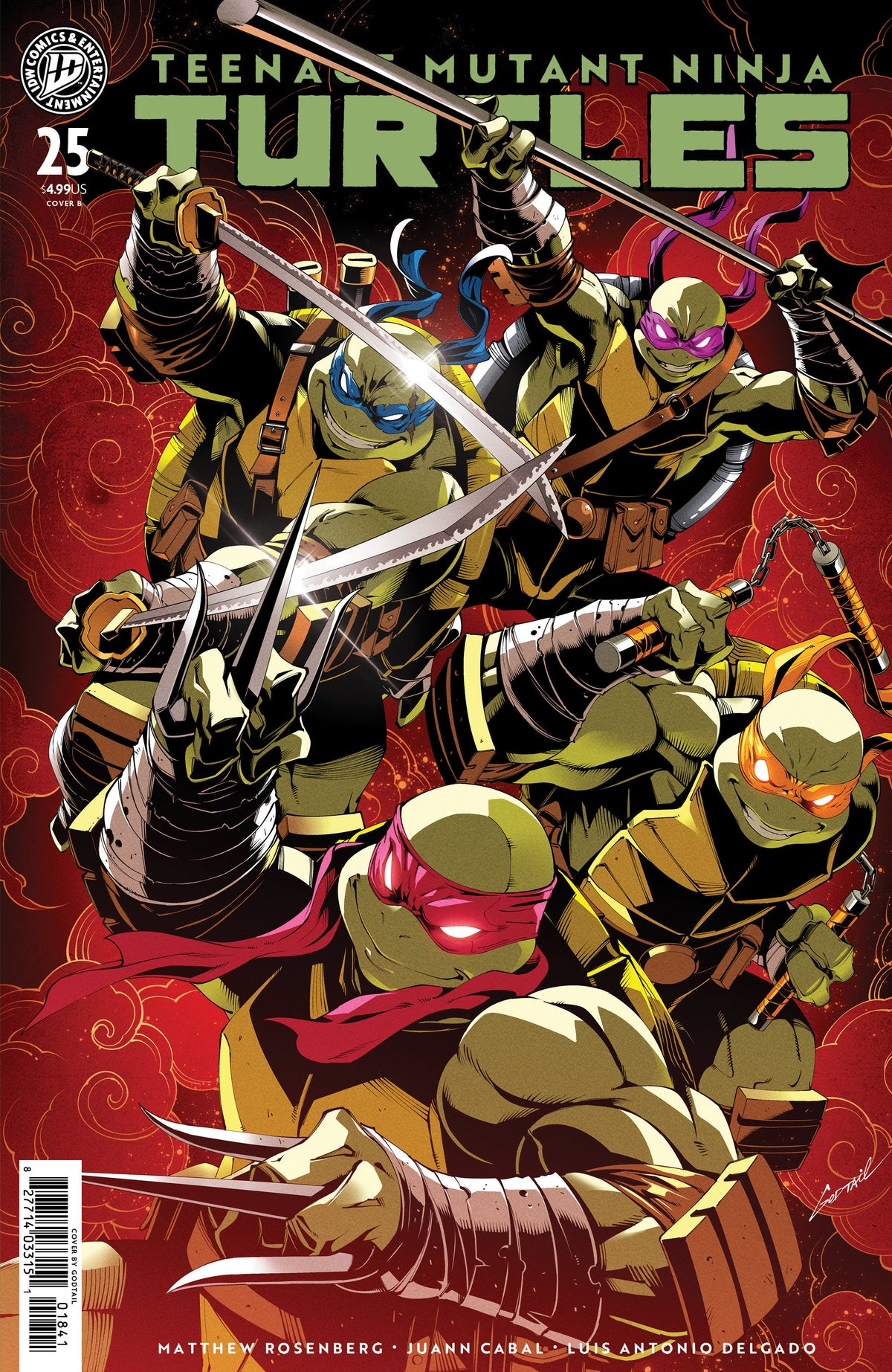 Teenage Mutant Ninja Turtles #25 Variant B (Godtail Cover Set) (PRE-ORDER: 01/13/2027)