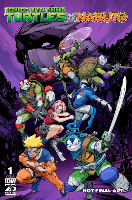 Teenage Mutant Ninja Turtles X Naruto #1 Variant B (Prasetya) (PRE-ORDER: 11/20/2024)