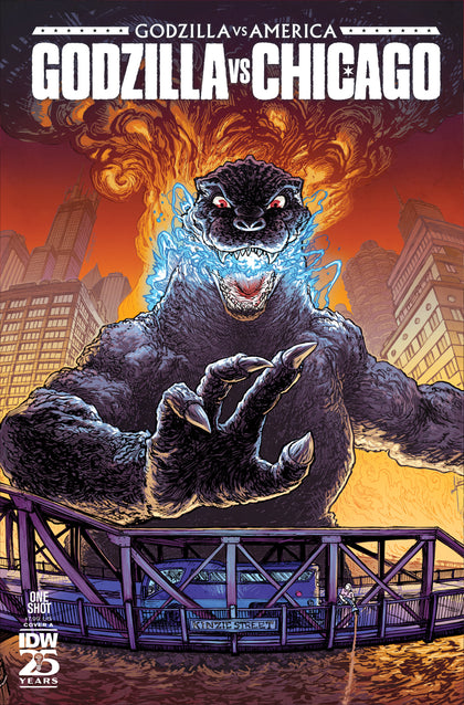 Godzilla Vs. America: Chicago Cover A (Browne) (PRE-ORDER: 02/26/2025)