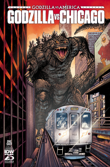 Godzilla Vs. America: Chicago Variant B (Seeley) (PRE-ORDER: 02/26/2025)