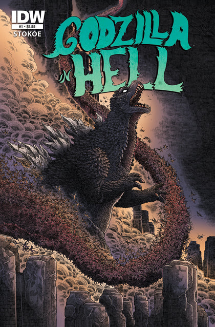 Godzilla 70th Anniversary Foil Classics: Godzilla in Hell #1 Cover A (Stokoe) (PRE-ORDER: 08/20/2025)