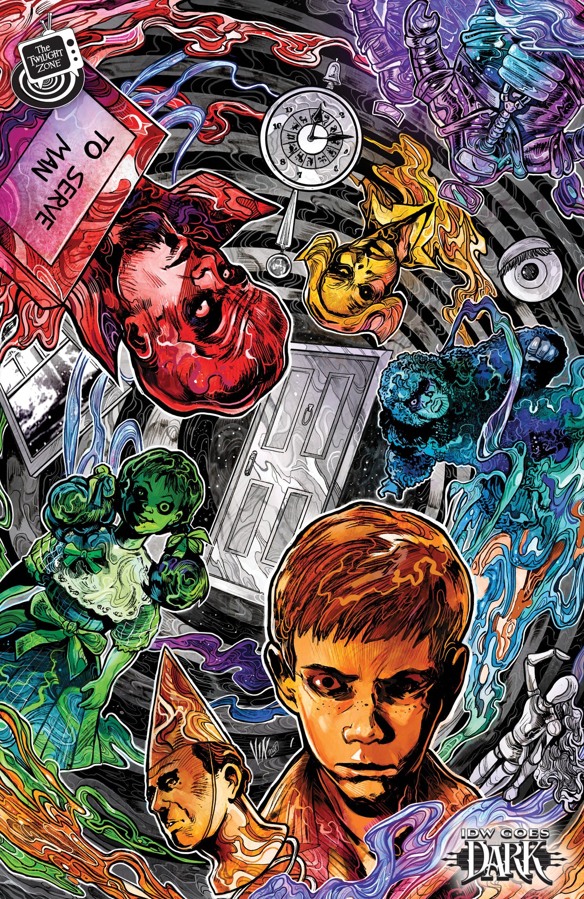The Twilight Zone #11 Variant C (Riccardi IDW Goes Dark Variant) (PRE-ORDER: 10/21/2026)
