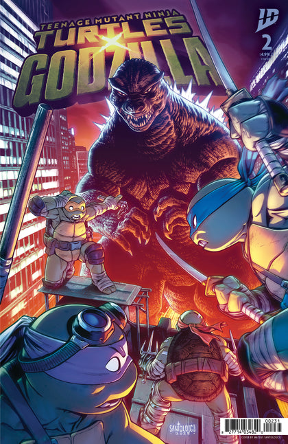 Teenage Mutant Ninja Turtles x Godzilla #2 Variant C (Santolouco) (PRE-ORDER: 01/07/2026)