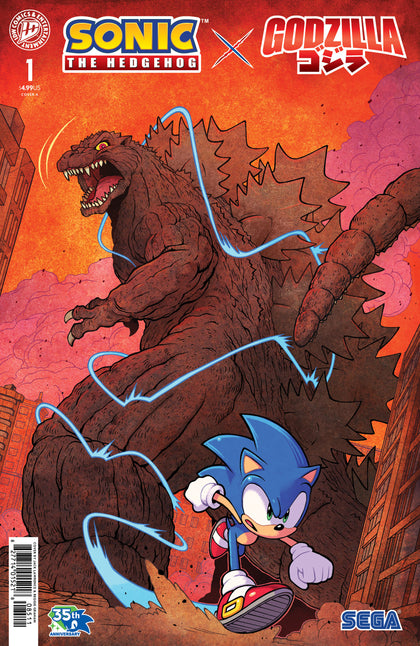 Sonic the Hedgehog x Godzilla #1 Cover A (Lawrence) (PRE-ORDER: 07/15/2026)