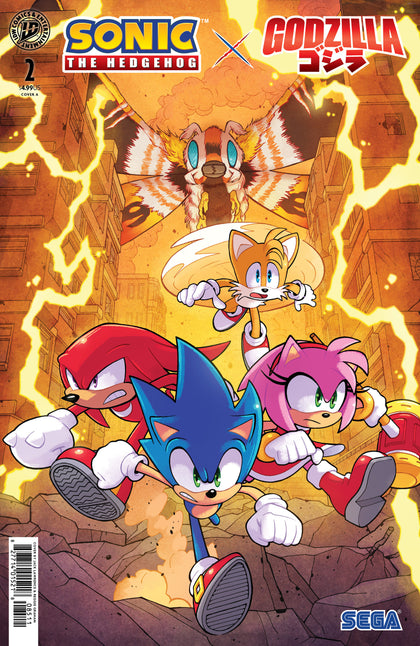 Sonic the Hedgehog x Godzilla #2 Cover A (Lawrence) (PRE-ORDER: 09/02/2026)