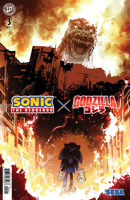 Sonic the Hedgehog x Godzilla #3 Variant B (Cizmesija) (PRE-ORDER: 10/14/2026)
