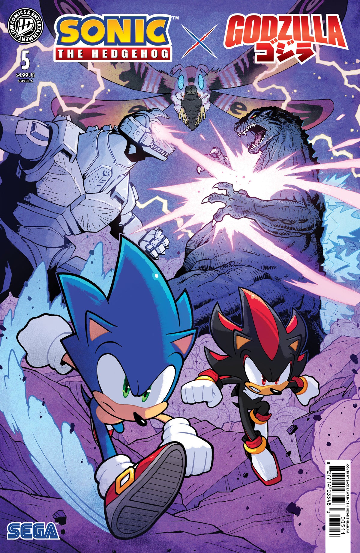 Sonic the Hedgehog x Godzilla #5 Cover A (Lawrence) (PRE-ORDER: 12/16/2026)
