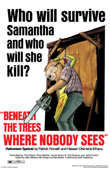 Beneath the Trees Where Nobody Sees Halloween Special Variant B (Fleecs Movie Homage Cover) (PRE-ORDER: 10/07/2026)