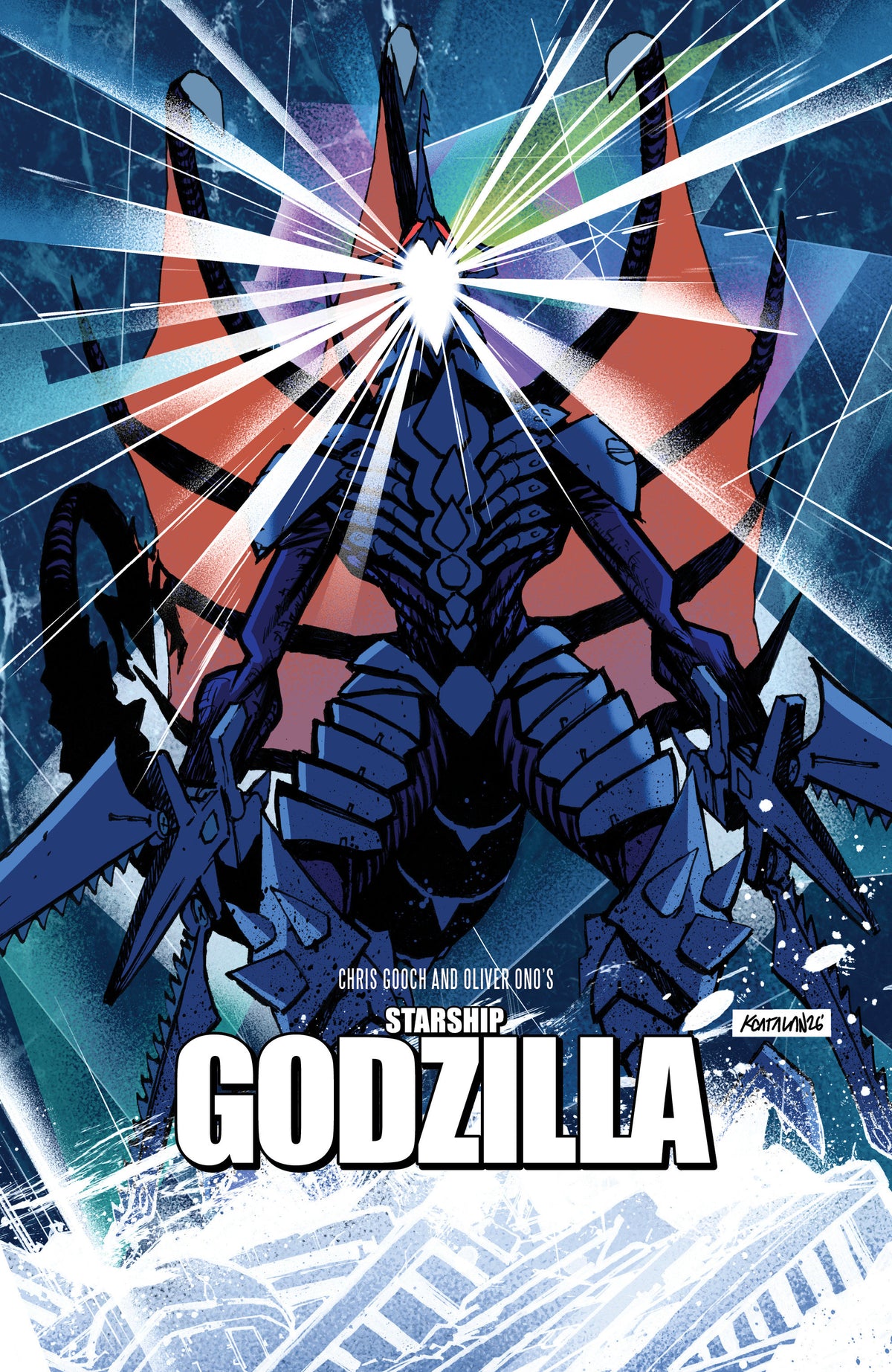 Starship Godzilla: Invasion X  #3 Variant B (Catalan Movie Homage Cover) (PRE-ORDER: 12/09/2026)