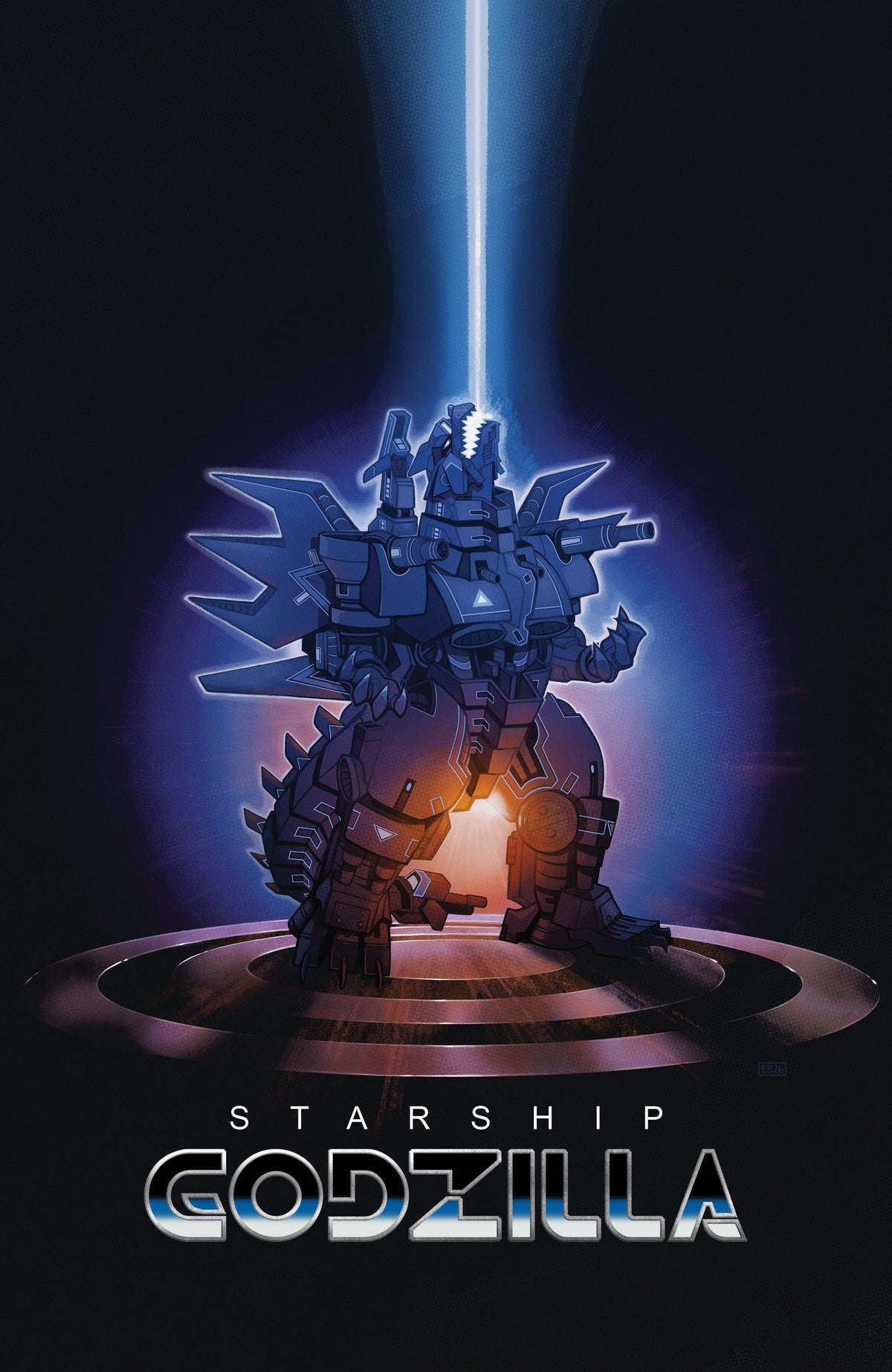 Starship Godzilla: Invasion X  #4 Variant B (Beals Movie Homage Cover) (PRE-ORDER: 01/13/2027)