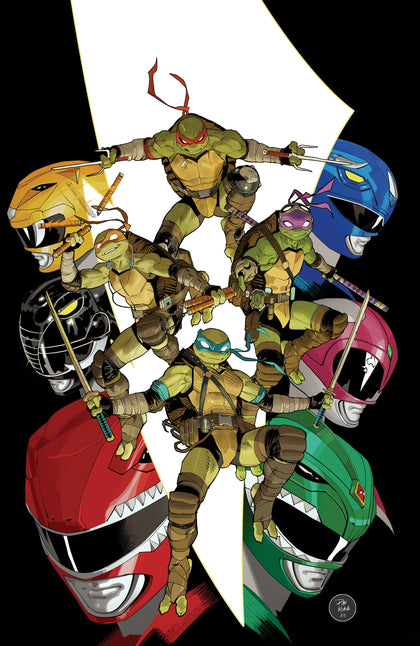 Mighty Morphin Power Rangers/ Teenage Mutant Ninja Turtles III #1 B Variant (Dressed, Mora) (PRE-ORDER: 08/13/2025)