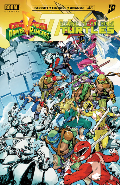 Mighty Morphin Power Rangers/Teenage Mutant Ninja Turtles III #4 B Variant (Dressed, Prasetya) (PRE-ORDER: 12/31/2025)