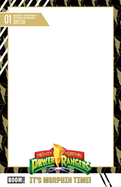 Mighty Morphin Power Rangers (2026) #1 D Trading Card Blank Sketch Variant (PRE-ORDER: 06/03/2026)