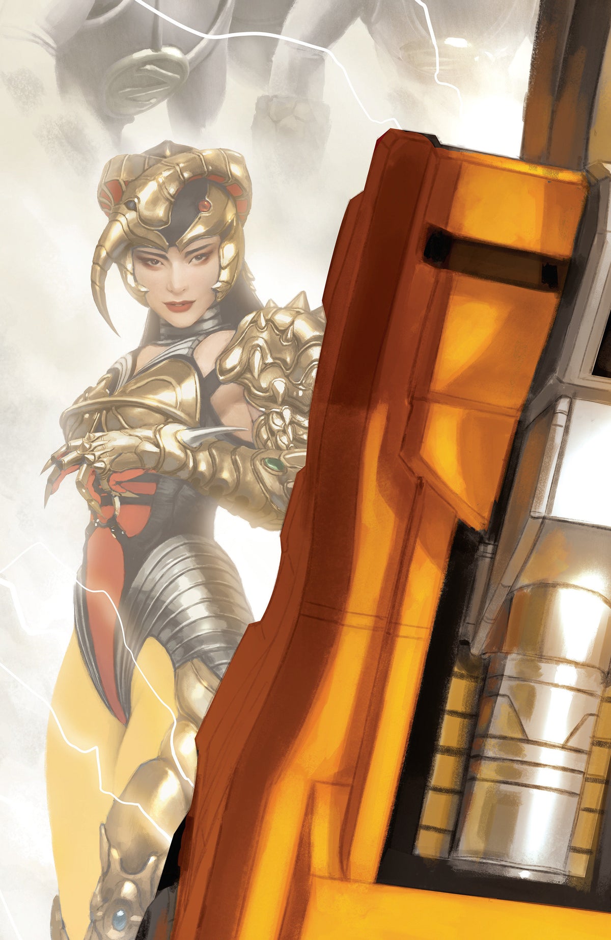 Mighty Morphin Power Rangers (2026) #7 C Megazord Card Stock Connecting Variant (Full Art, Mercado) (PRE-ORDER: 12/30/2026)