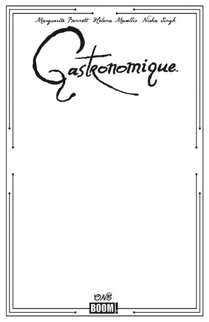 Gastronomique #1 D Blank Sketch Variant (PRE-ORDER: 08/12/2026)