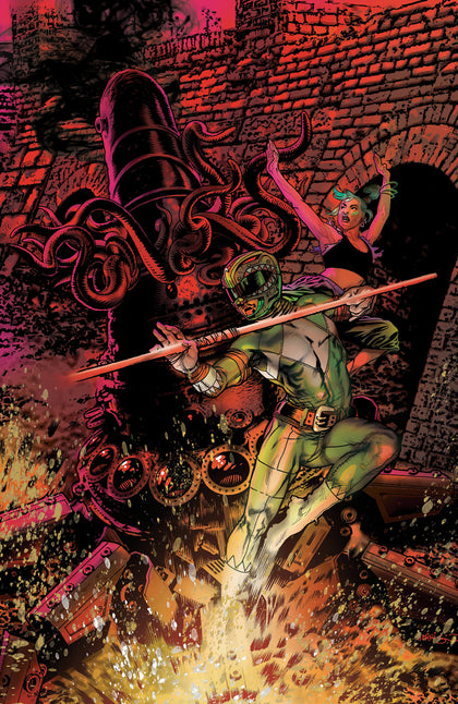 Power Rangers Green #2 D Foil Variant (Full Art, Foil, Harris) (PRE-ORDER: 09/23/2026)