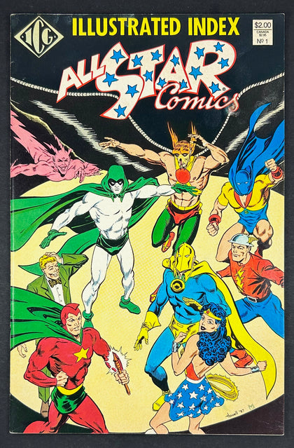 All-Star Comics: Illustrated Index (1987)  Vol. 1  (Cover  - )  FN