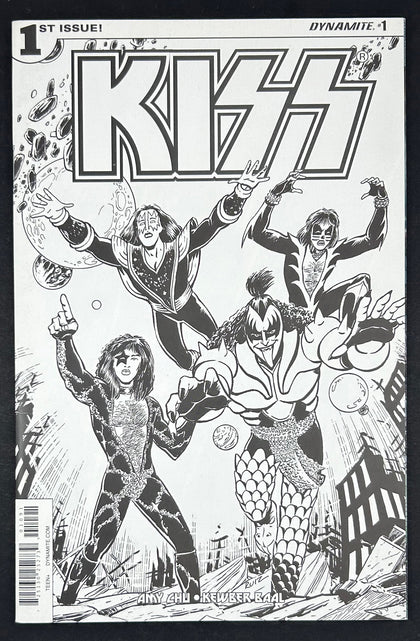 Kiss (Dynamite Entertainment) (2016)  #1  (Cover I - Variant Fernando Ruiz Adult Coloring Book Cover)  VF