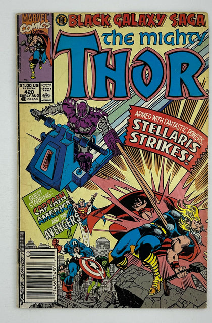 Thor, Vol. 1 (1990)  #420  (Cover B - Newsstand Edition)  VG