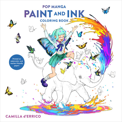 Pop Manga Paint and Ink Coloring Book (PRE-ORDER: 02/24/2026)