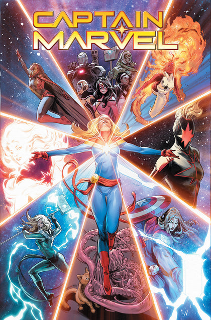 Captain Marvel: Highest, Furthest, Fastest Omnibus Carmen Carnero Cover (PRE-ORDER: 06/16/2026)
