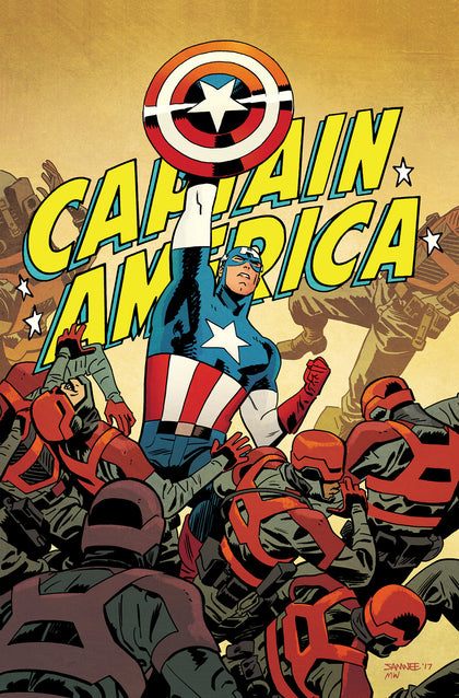 Black Widow & Captain America By Waid & Samnee Omnibus Chris Samnee Captain America Cover  (PRE-ORDER: 03/24/2026)